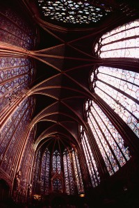 View of Vaulted Ceiling in Sainte-Chapelle